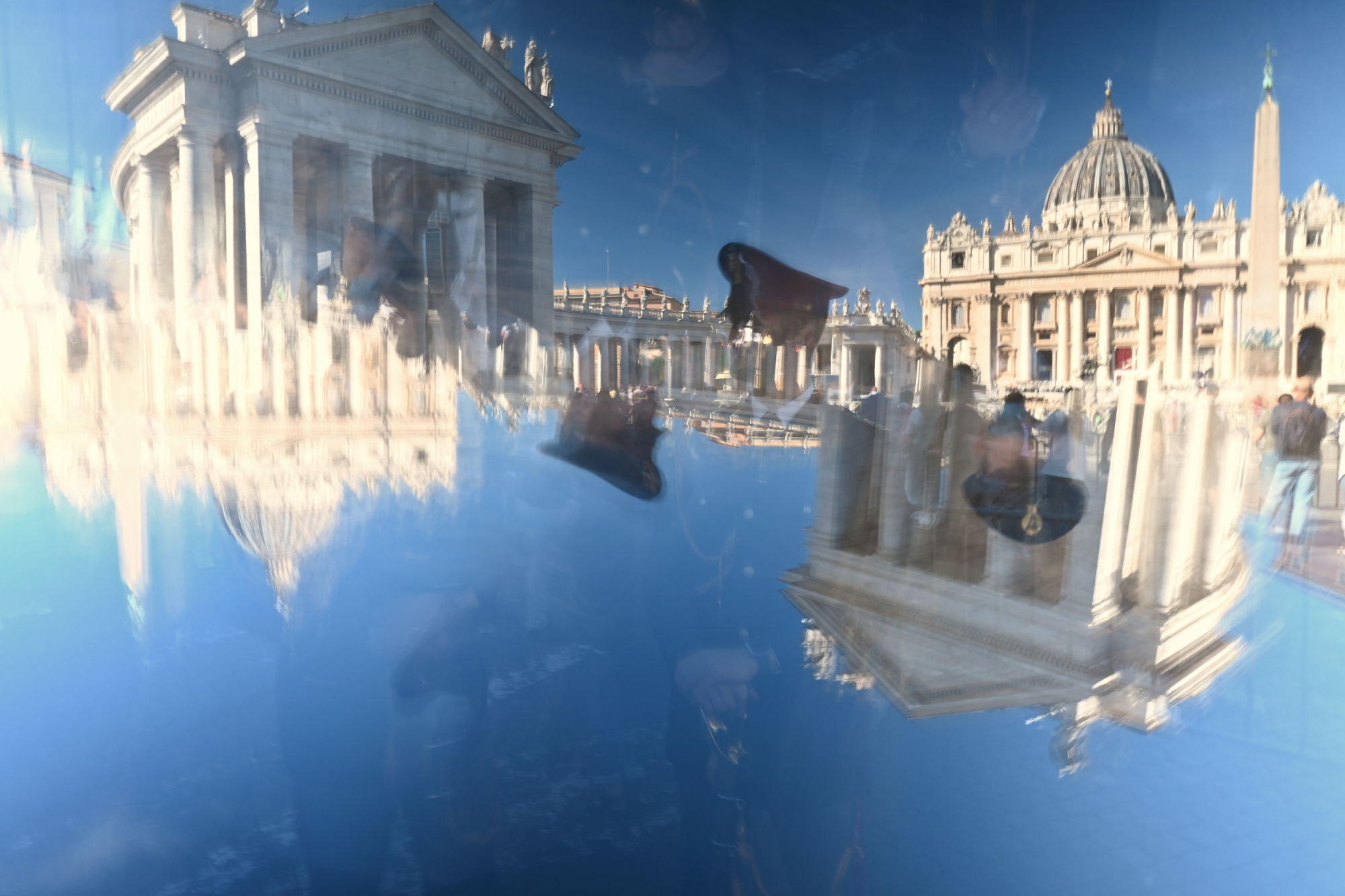 fotografia mossa Roma celeste